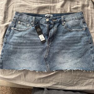 Fashion Nova Blue Denim Mini Skirt